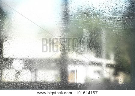 Misted window background