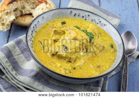 Fish Curry in Bowl