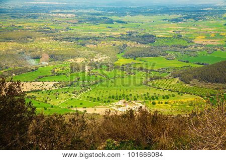 Rural Landscape From Puig De Randa