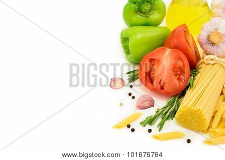 Italian Pasta With Ingredients