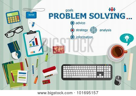 Problem-solving Design And Flat Design Illustration Concepts