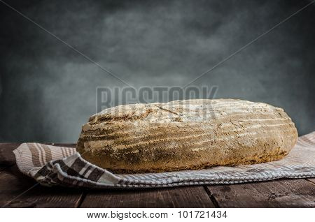 Home Baked Bread From Sourdough Rye