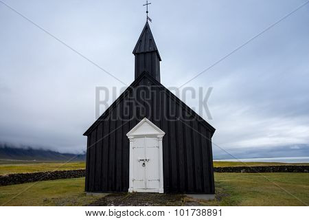 Budir black church in Iceland