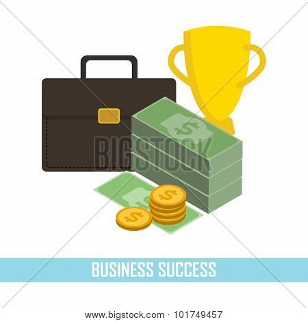 case full of money on white background