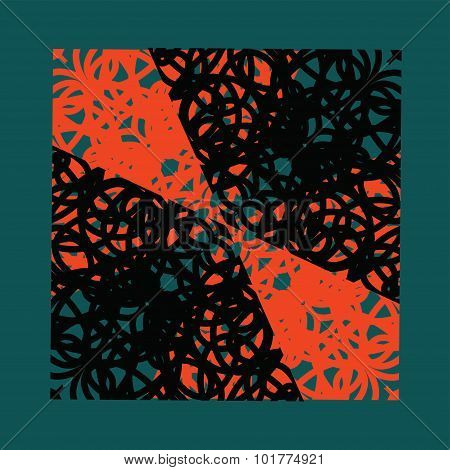 black and red square pattern