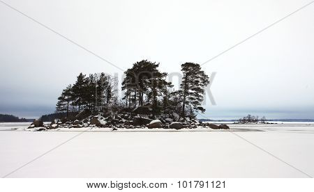 Finsky gulf of the Baltic sea in winter