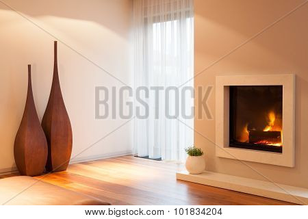 Brown Living Room