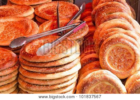 Pile Of Naan Bread