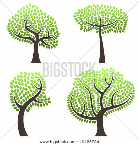 abstract trees vector