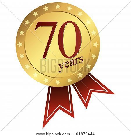 Gold Jubilee Button - 70 Years