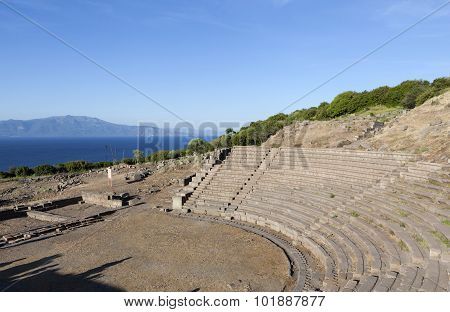 Amphitheater. Troy. Turkey.