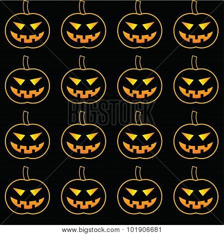 pattern with pumpkins for Halloween