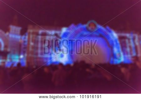 Light projection festival theme blur background