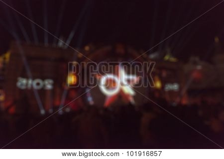 Light projection festival theme blur background