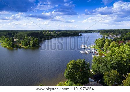 Kashubian Lake In The Afternoon Sun