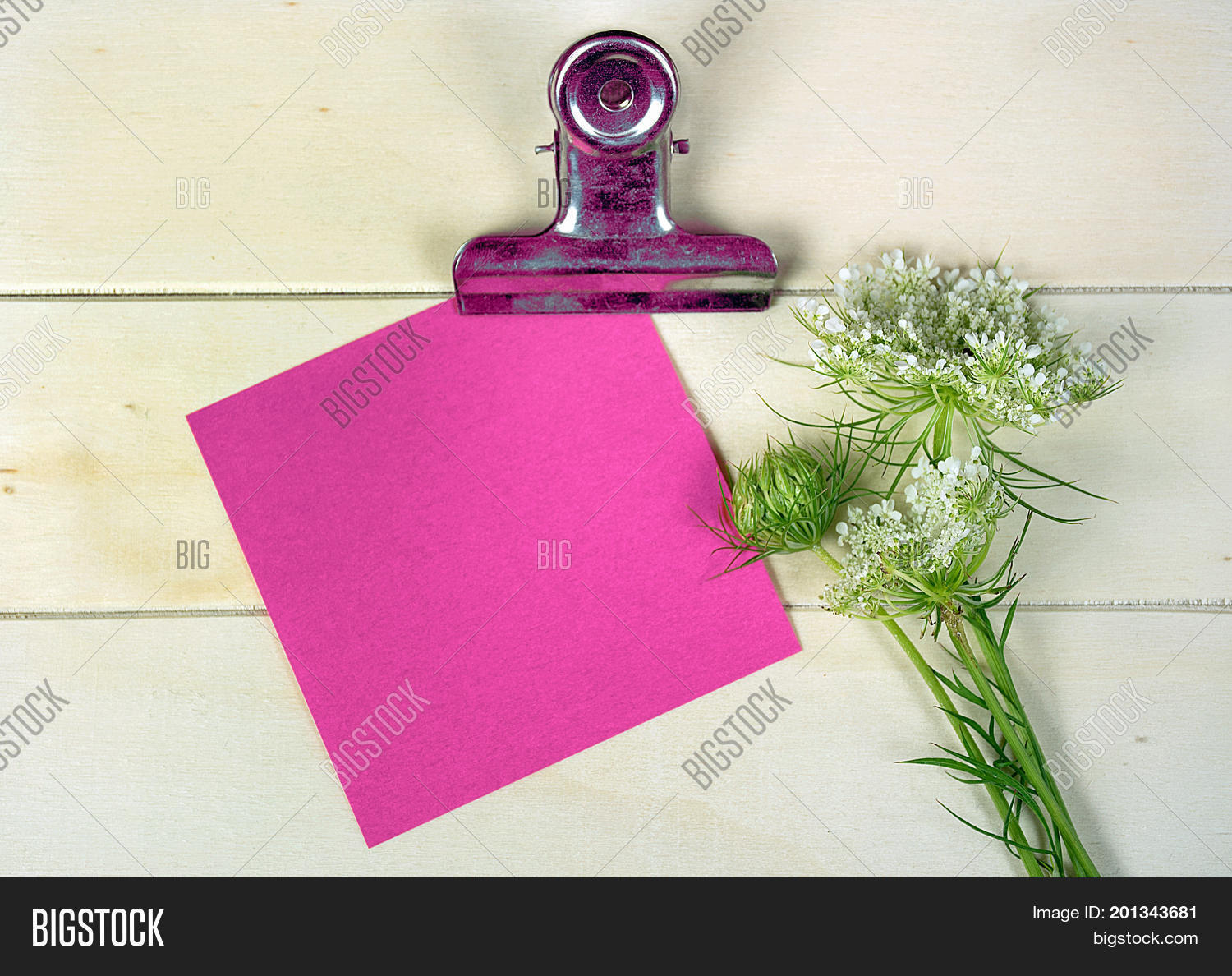 Pink Square Note Pink Square Note Paper Image & Photo (Free Trial) | Bigstock
