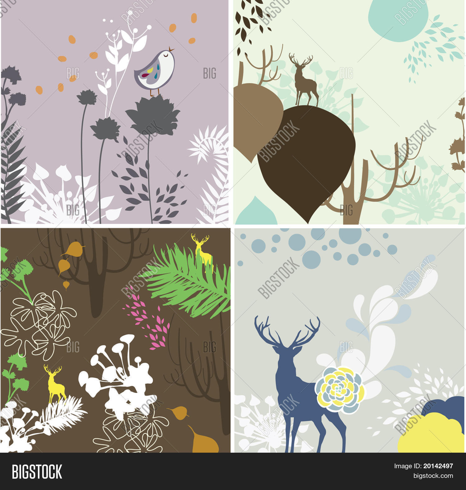 Floral Wallpaper Vector & Photo (Free Trial) | Bigstock