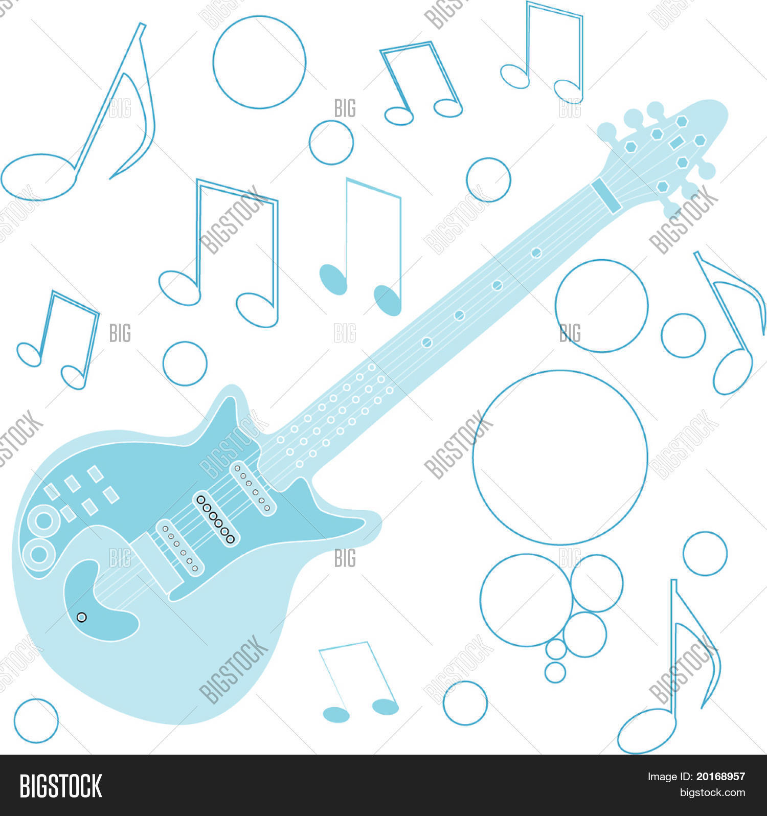 Blue Guitar Vector & Photo (Free Trial) Bigstock