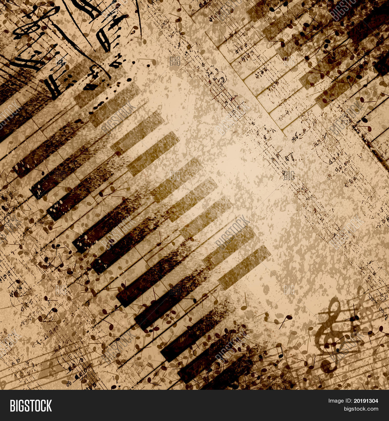 Music Notes On Old Image & Photo (Free Trial) Bigstock