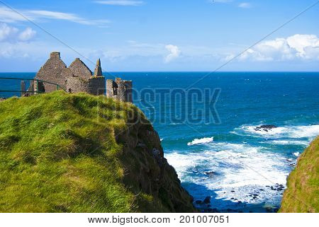 Dunluce Castle in Northern Ireland, United Kingdom