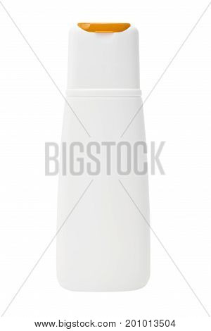 white Shampoo bottle Isolated on white background.