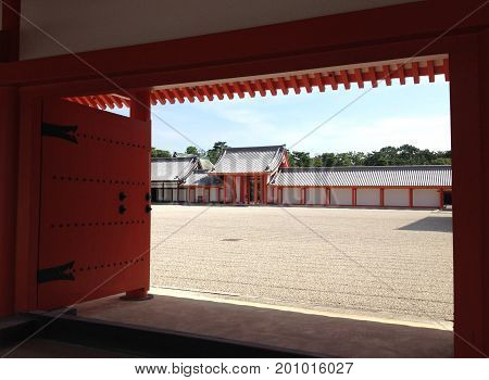 Japanese traditional architecture, Kyoto Imperial Palace, Japan