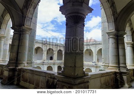 Baroque architecture of the Santo Domingo Monastery in Oaxaca Mexico