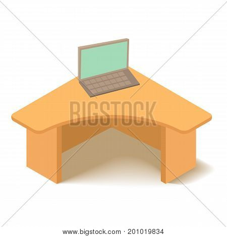 Table icon. Isometric illustration of table vector icon for web