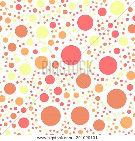Colorful Polka Dots Seamless Pattern On Black 21 Background. Breathtaking Classic Colorful Polka Dot