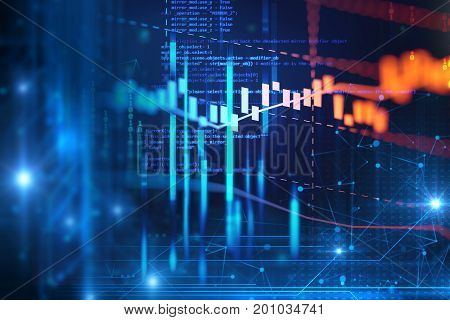 Digital Code Number Abstract Technology Background