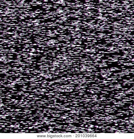glitch effect TV interference seamless pattern. televisor Distorted style background