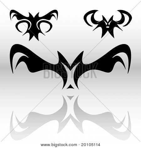 Gotisk vampyr flagermus Clipart