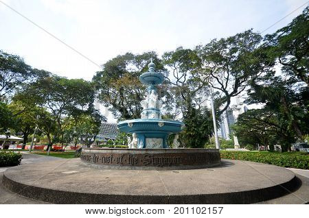 Tan Kim Seng Fountain In Singapore