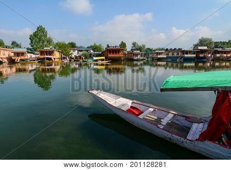 Landscape Of Dal Lake In Srinagar, India