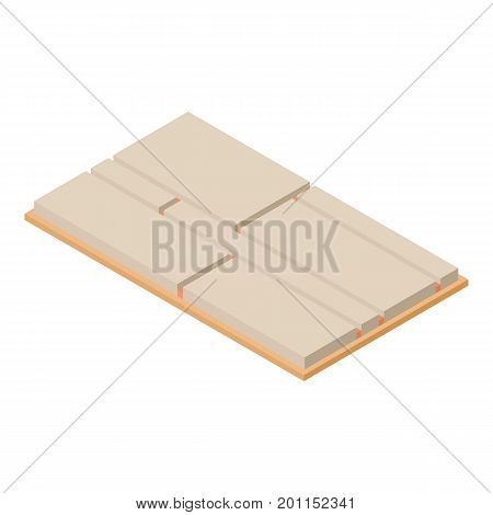 Tile icon. Isometric illustration of tile vector icon for web
