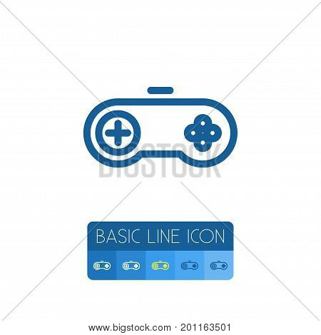 Arcade Vector Element Can Be Used For Video-Game, Arcade, Gamepad Design Concept.  Isolated Video-Game Outline.