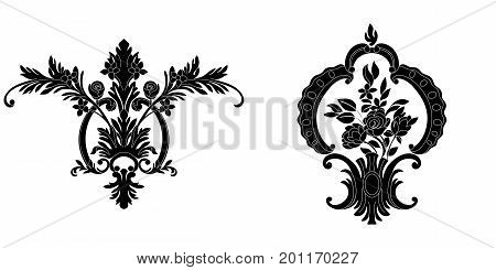 Vintage ornament, baroque ornament, scroll ornament, engraving ornament, border ornament, floral ornament, retro pattern, antique pattern, style acanthus pattern, foliage pattern, swirl pattern decorative pattern, filigree pattern. vector