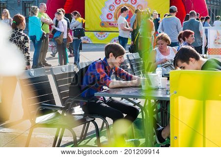 People During The Open Festival Called Delicious Vyatka Vkusna