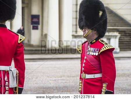 London, the UK - June 2016: Your majesty royal guards