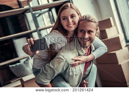 Young Couple Moving