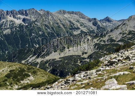 Amazing Landscape with Dzhangal and Polezhan Peaks, Pirin Mountain, Bulgaria