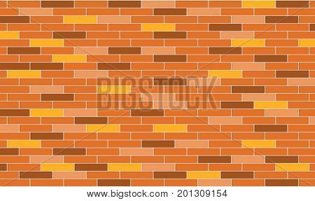 3d render of orange bricks wall texture