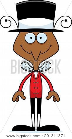 Cartoon Smiling Ringmaster Mosquito