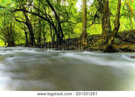 wangtakrai waterfall Nakhon Nayok Province Thailand .