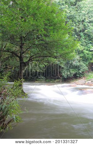 wangtakrai waterfall Nakhon Nayok Province Thailand .