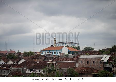 urban city poor buildings photo taken in jogja indonesia java