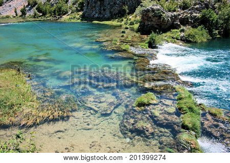 View On The Lovely Zrmanja River, Croatia