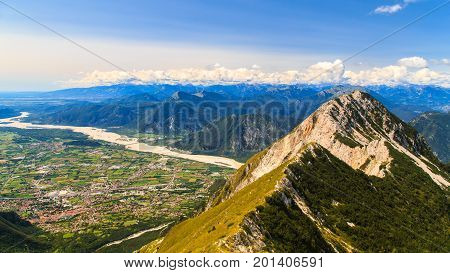 On The Summit Of An Alpine Peak