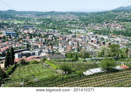 Overview At The Town Of Mendrisio