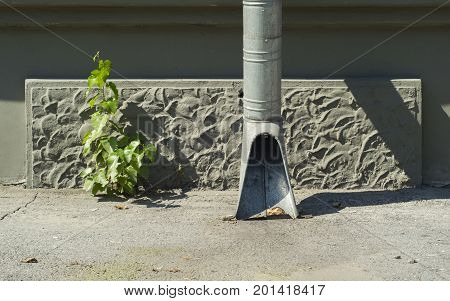 drain drainpipe building and plant, water drainage